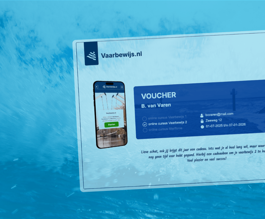 Vaarbewijs 2 kado geven